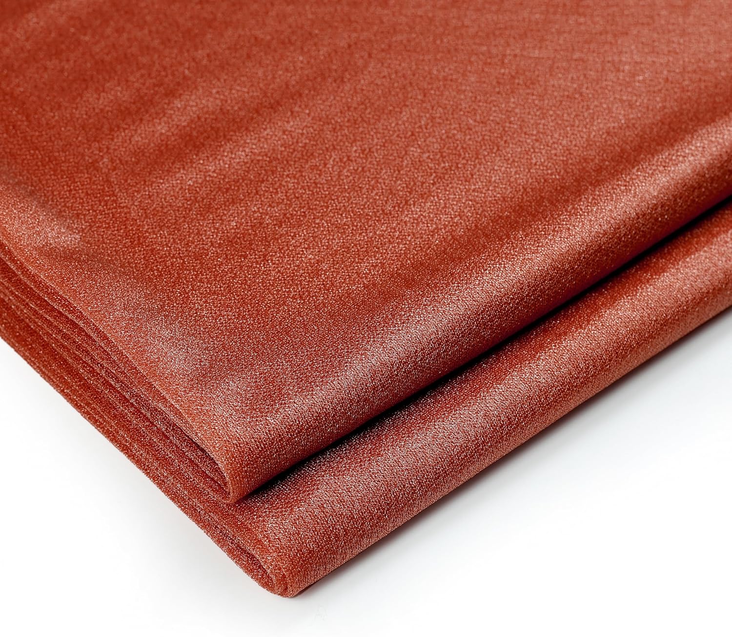 MDS Pack of 20 Wedding 12 x 108 inches Chiffon Table Runner for Wedding, Decorations for Birthday Parties, Banquets, Graduations, Engagements, Runners fit Rectangle, Round Table - Terracotta