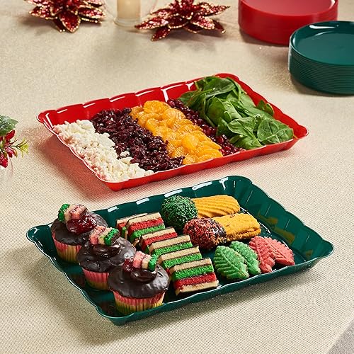 Miniatura 2 de Bandejas 9X13 (4, verde y rojo)