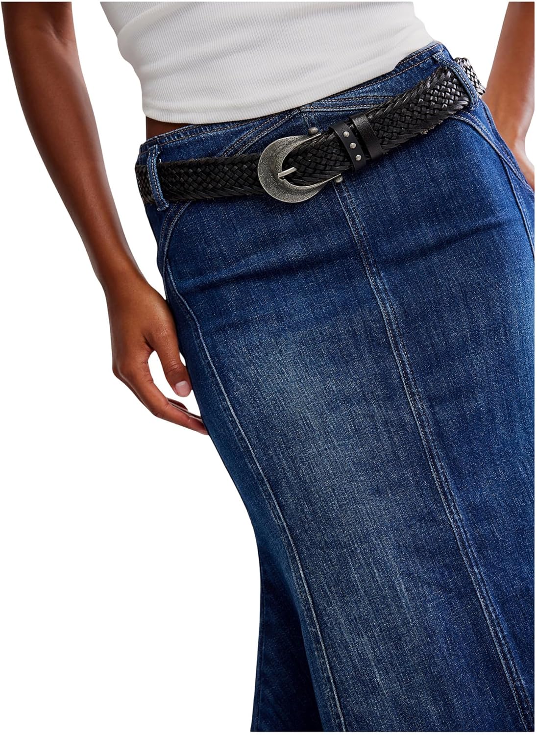 Free People Womens Zia Denim Skirt - Image 4