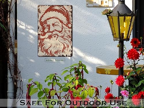 Miniatura 4 de Christmas Decoration Metal Santa Mantel Decor Art Sign