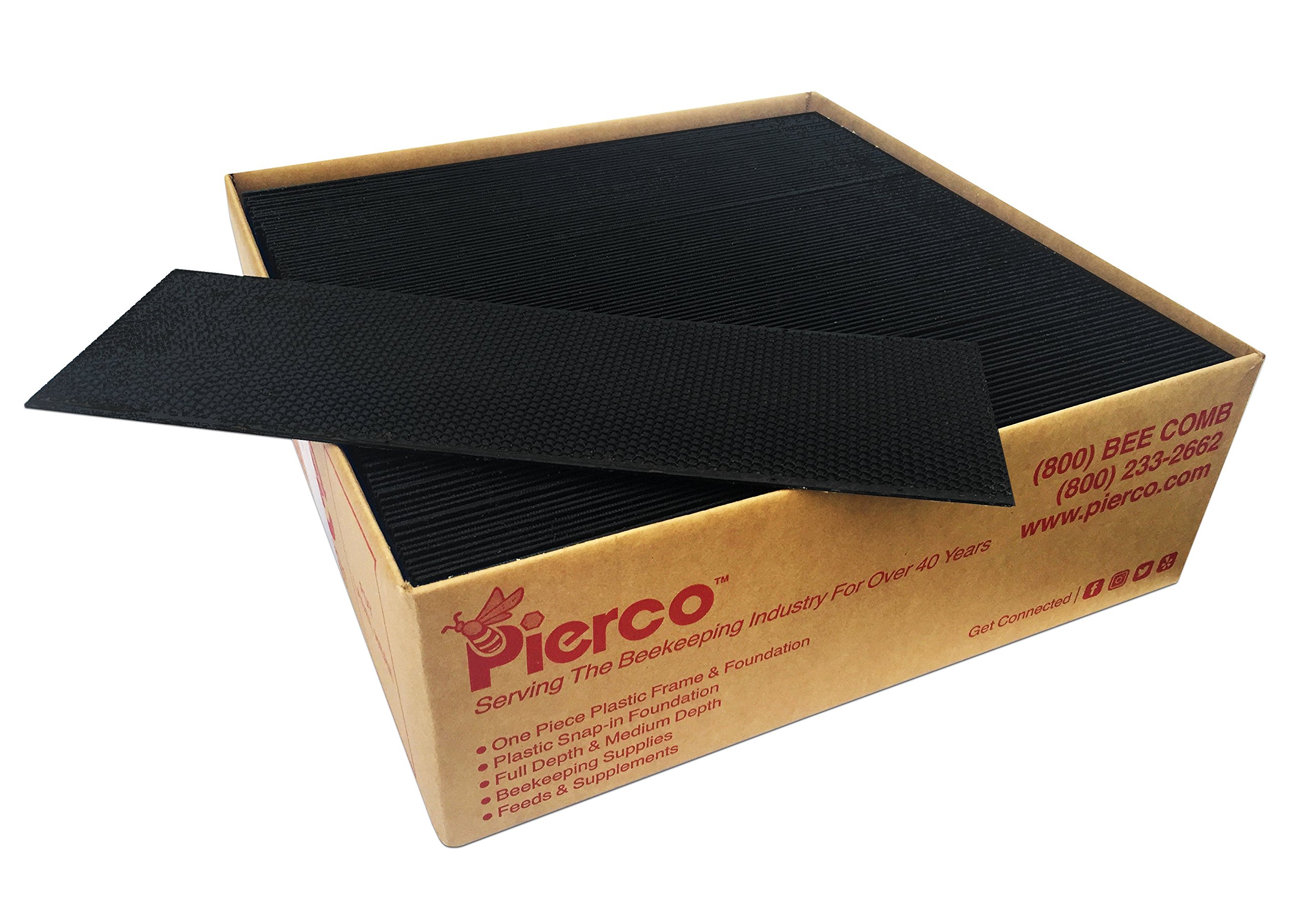 6 MEDIUM FOUNDATION WAXED - 100 pack Black