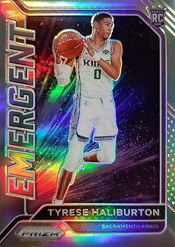 TYRESE HALIBURTON 202021 PANINI PRIZM #29 EMERGENT ROOKIE SILVER PRIZM BC5500