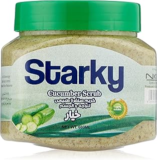 كريم مقشر طبيعي بالخيار للوجه والجسم من ستاركي - 600 مل، للجنسين، 570 غرامات