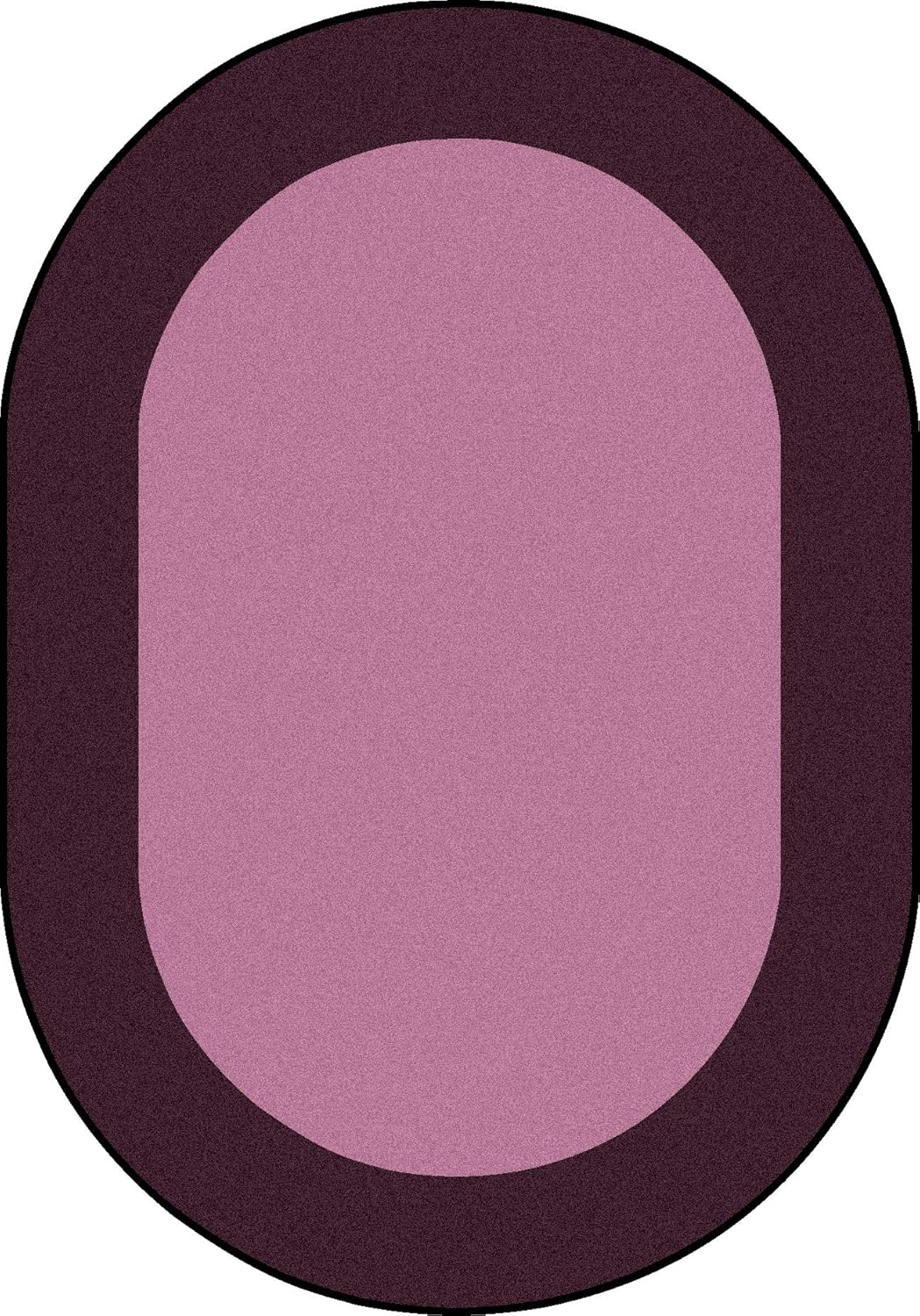 Joy Carpets Kid Essentials-Infants & Toddlers Rug, 5'4" Round, Purple