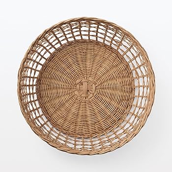 無印良品　ラタンバスケット 重なるラタン長方形バスケット・大 | 無印良品