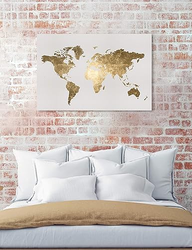 Miniatura 3 de The Oliver Gal Artist Co. Maps - Lienzo decorativo para pared, diseño de Mapamundi Tiago Homemade