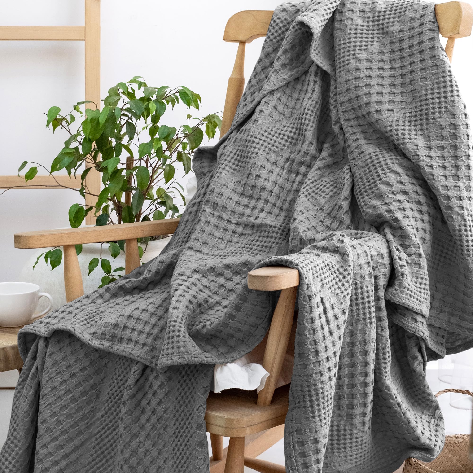 Milam London Soft Throw Blanket, Grey, 120 x 180 cm - Image 2