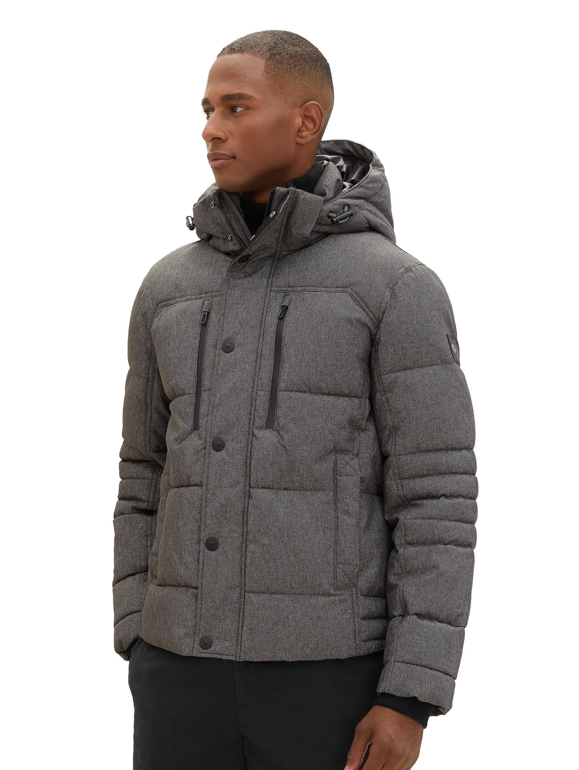 TOM TAILOR Herren 1038935 Winterjacke mit abnehmbarer Kapuze (1er Pack)