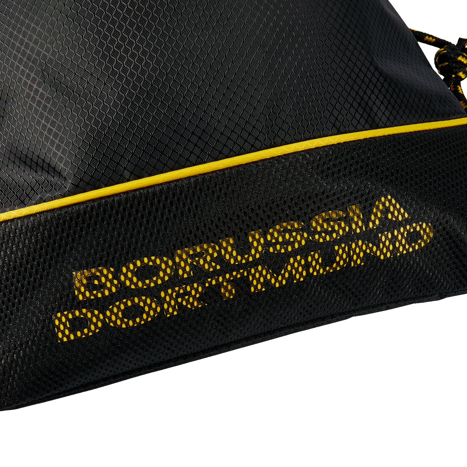 Borussia Dortmund BVB worek sportowy – sportowa torba gimnastyczna z logo BVB, 100% poliester, sznurek do ściągania, idealny do treningu, uprawiania sportu i rekreacji, czarny