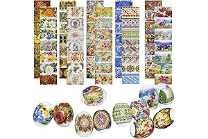 Pack 10 Thermo Heat Shrink Sleeves - Easter Egg Decorating Kit - Ukrainian Pysanky Supplies