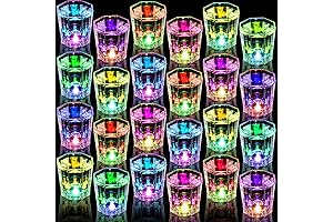 Light Up Shot Glasses 24 Pack Glow in the Dark