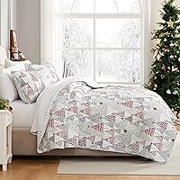 Vista 43 de Southshore Fine Living, Inc. Juego de edredón de tamaño King de gran tamaño, colcha de lavanda King/California con 2 fundas de almohada a juego