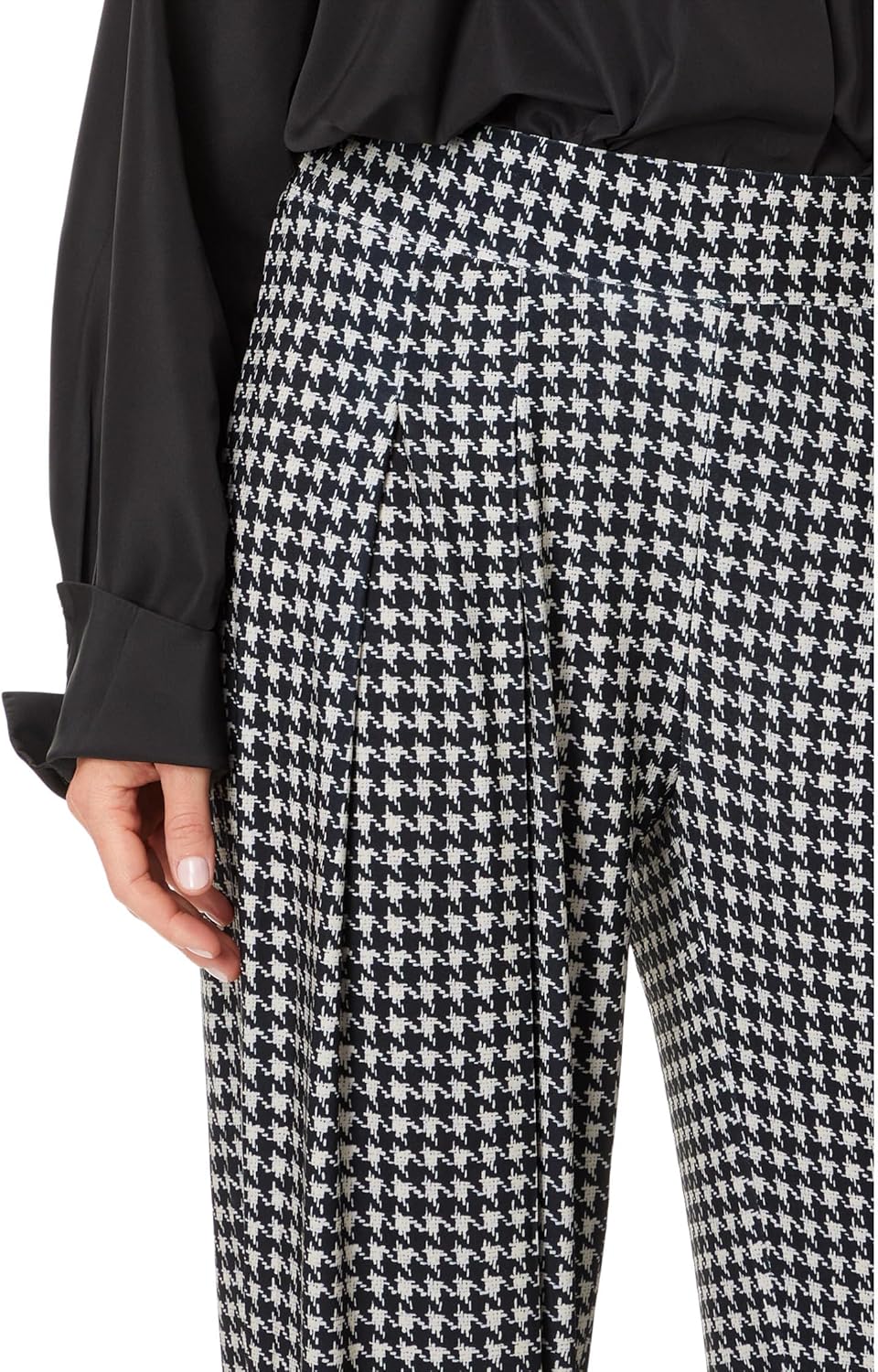 Norma Kamali Womens Low Rise Pleated Trouser - Image 3