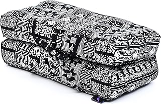 Leewadee Cojín De Asiento Plegable Cojín De Suelo Portátil para El Estadio, Camping, Senderismo, Festival Cojín De Meditación, 42x42x7 cm, Capok