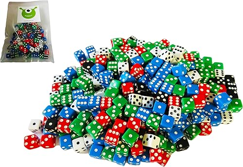 Hobby Monsters Mini 8mm. Varios dados de juego de 200unidades