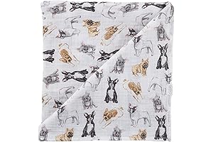Mud Pie Frenchie Swaddle Blanket: Snuggle Up with Your Little Frenchie