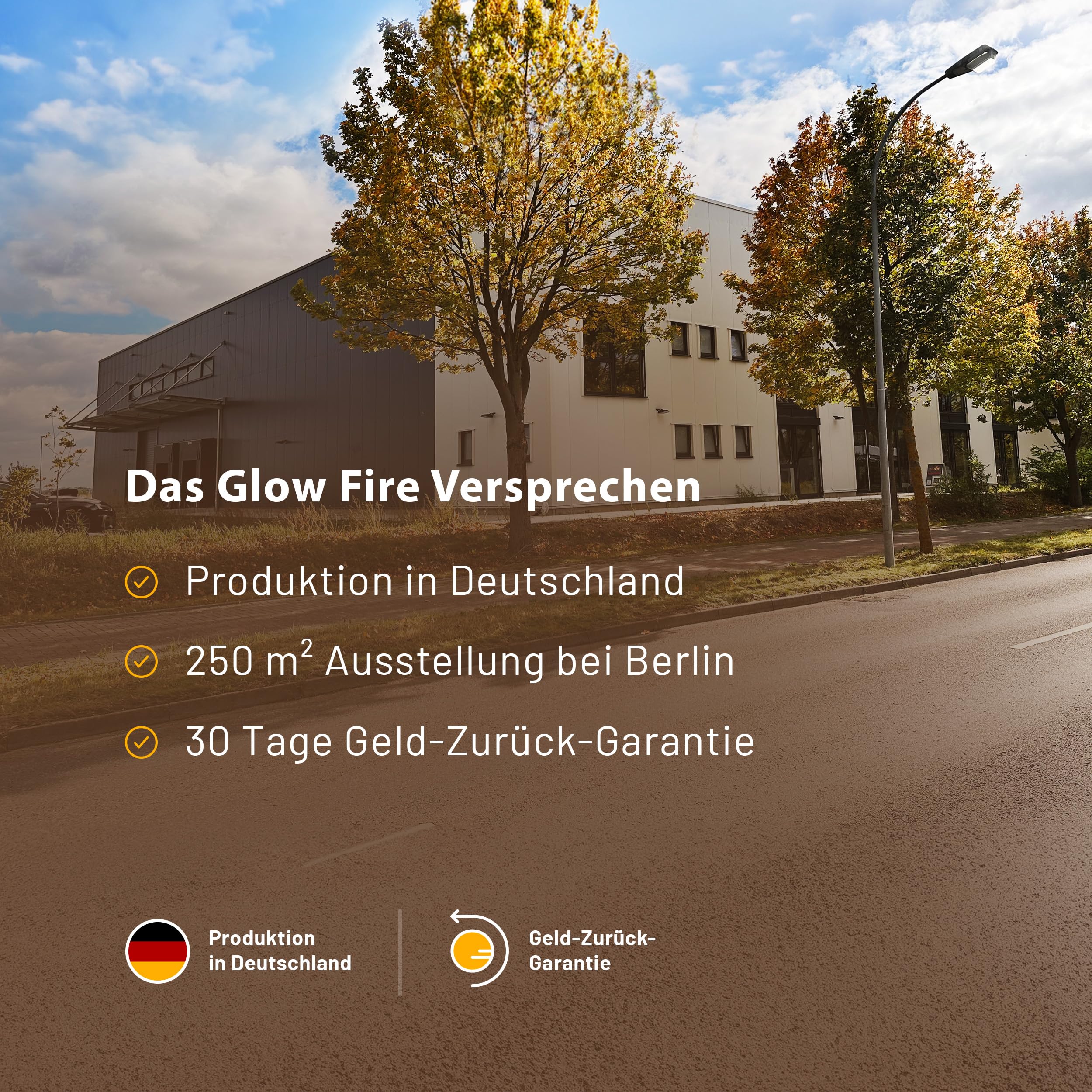 GLOW FIRE Kominek wolnostojący RHEA - Elektryczny z ogrzewaniem i płomieniem LED, 5 kolorów, grzałka, dekoracja, pilot - 178x97x33 cm, Biały