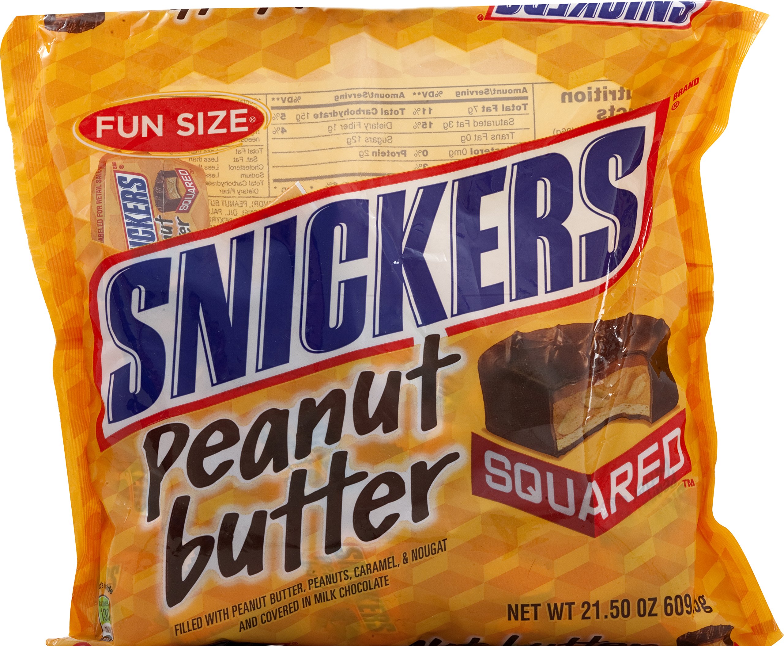 SnickersFun Size Peanut Butter Squared Bars, 21.50 Ounce
