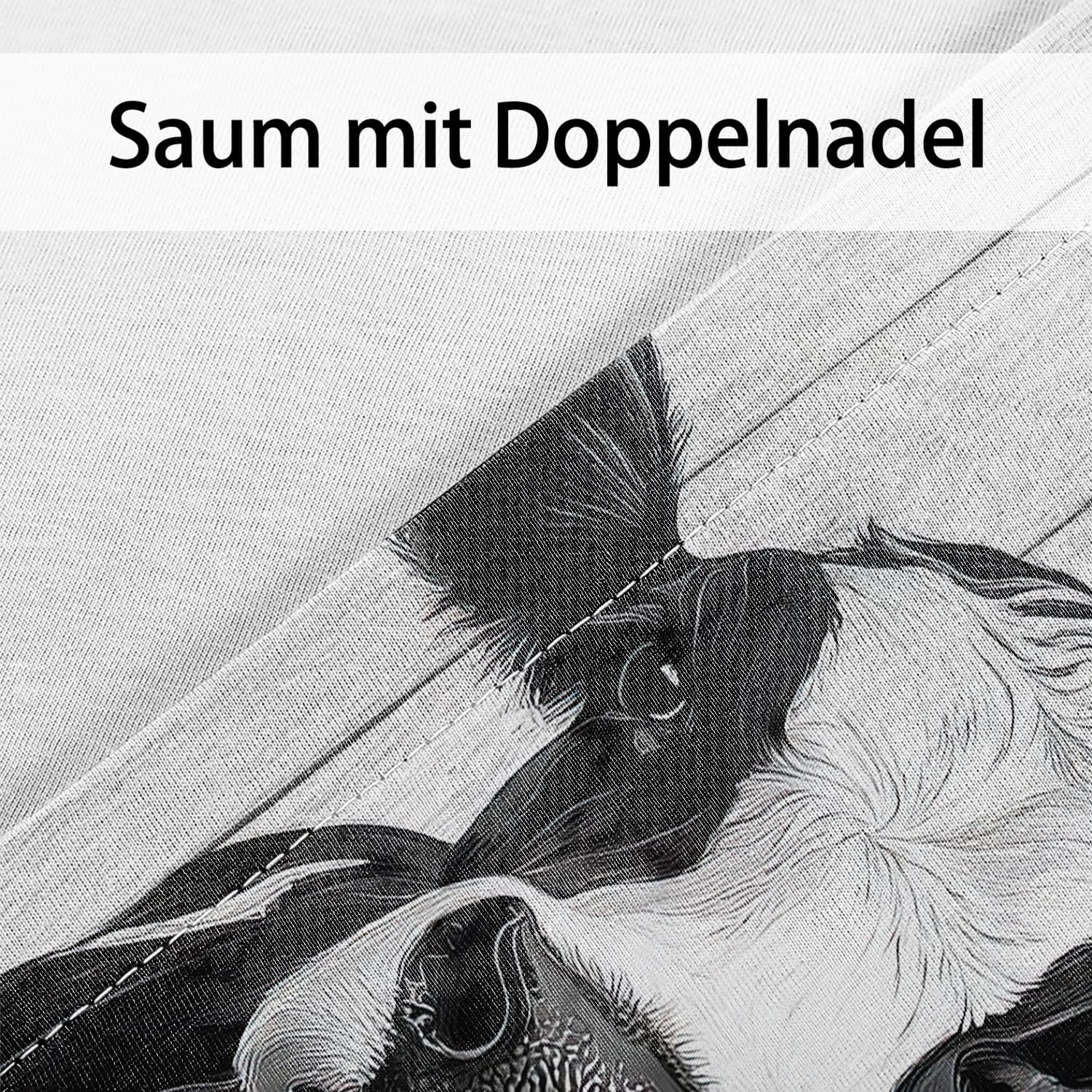 HommomH Milchkuh Motiv Bettwäsche Maße 135x200 cm Microfaser 2 teiliges Set enthält 1 Bettbezug und 1 Kissenbezug 80x80 cm für stylische Einzelbetten