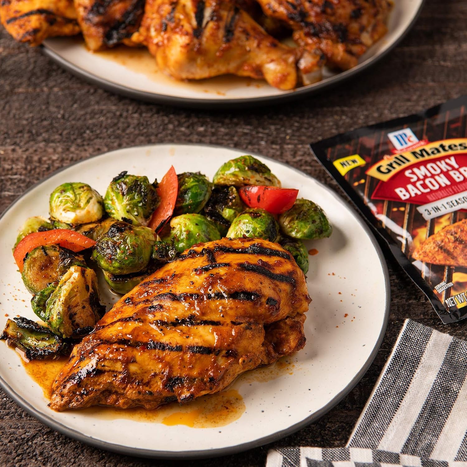 McCormick Grill Mates Smoky Bacon BBQ 3-In-1 Seasoning Mix, 1 oz (Pack of 12) image 4