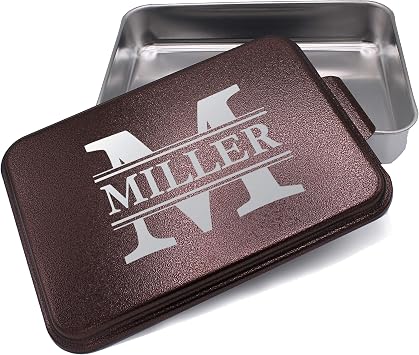 My Personal Memories Custom Personalized Aluminum Cake Baking Pan With Lid Bronze