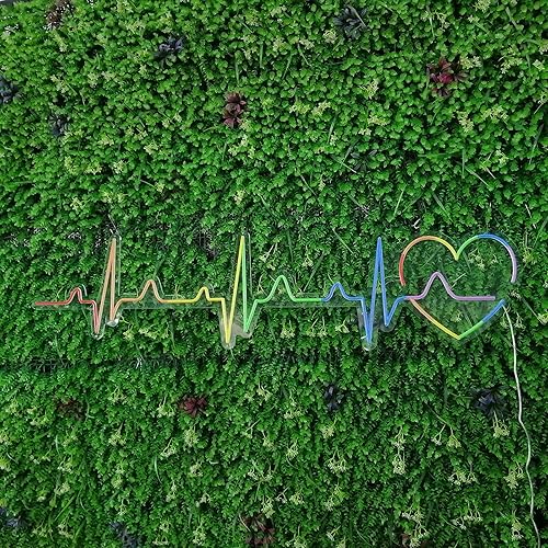 Miniatura 2 de Letrero de neón de corazón, letrero de neón para decoración de pared, letrero de neón LED de boda, letrero de neón personalizado para regalo del día