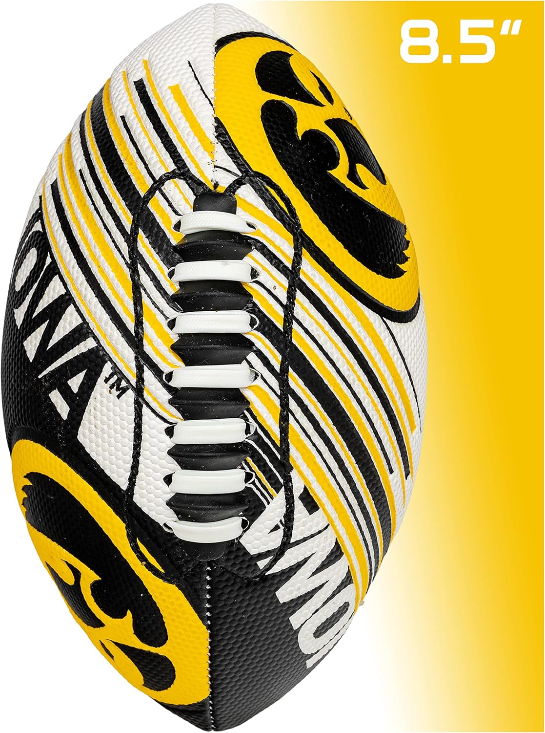 Franklin Sports NCAA Football - Youth Mini Football - 8.5" SPACELACE Easy Grip Texture - Perfect for Kids