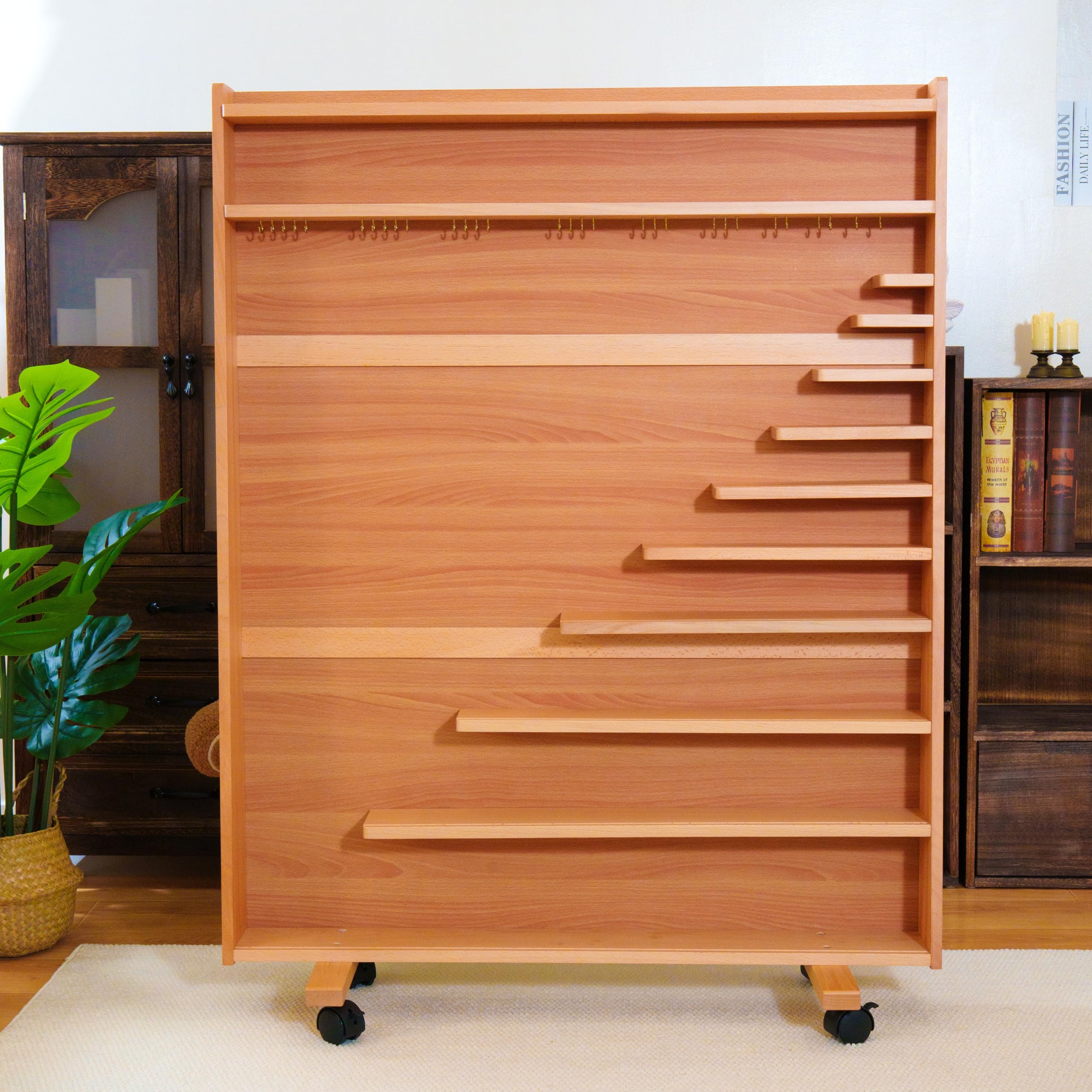 Montessori Mathematik Materialien – Holz Lernspielzeug für Zahlen & Rechnen, Vorschule & Grundschule, Homeschool & Klassenzimmer ab 3 Jahren (Montessori Perlenregal)