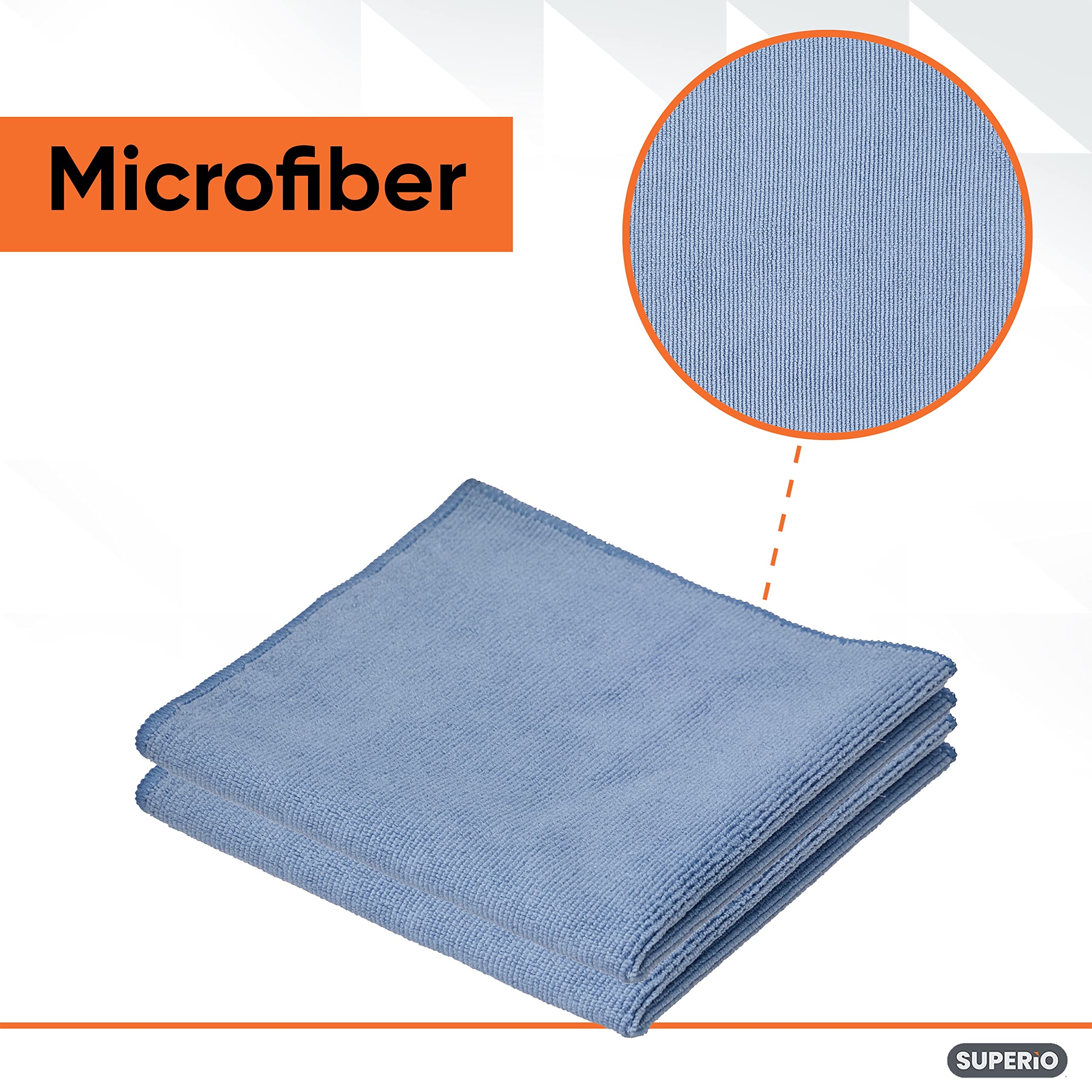 Performance Tool Microfiber Towels, 12x16 Inch – 4 Pack For Auto, Glass, Kitchen, Bath, No Streaks Or Scratches - View #9