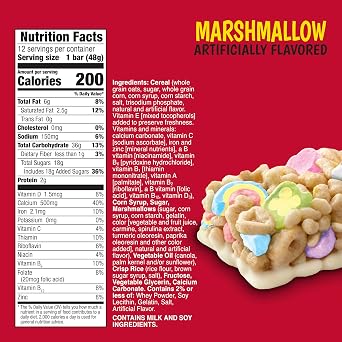 Lucky Charms King Size Treat Bars, 96 Ct, 10.2 lb Case