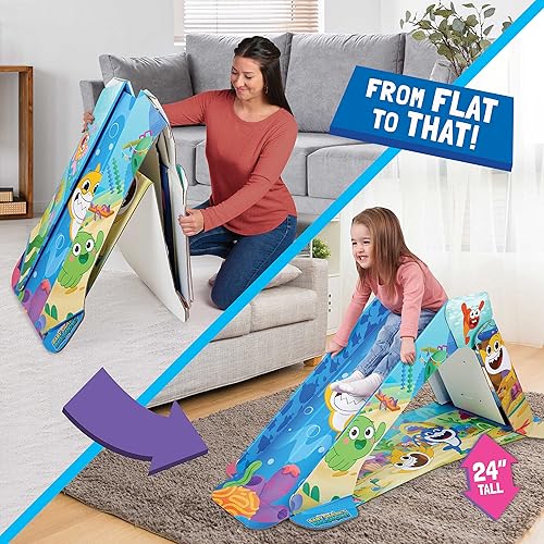 Vista 7 de WowWee Pop2Play Sunny Slide - Tobogán para niños para interiores, de cartón plegable duradero y ecológico