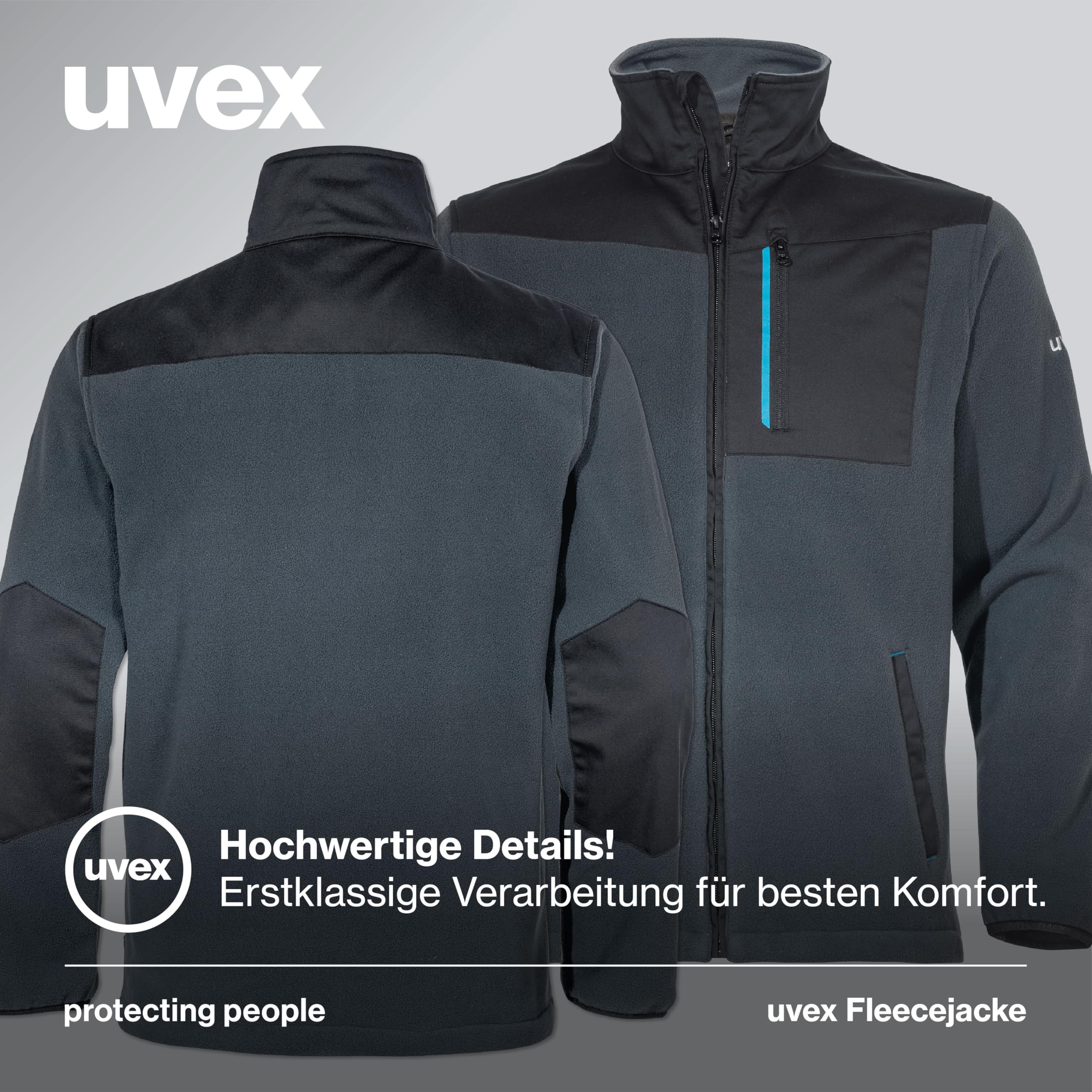 Uvex tune-up Fleecejacke - Herren Arbeitsjacke - Outdoorjacke für Freizeit