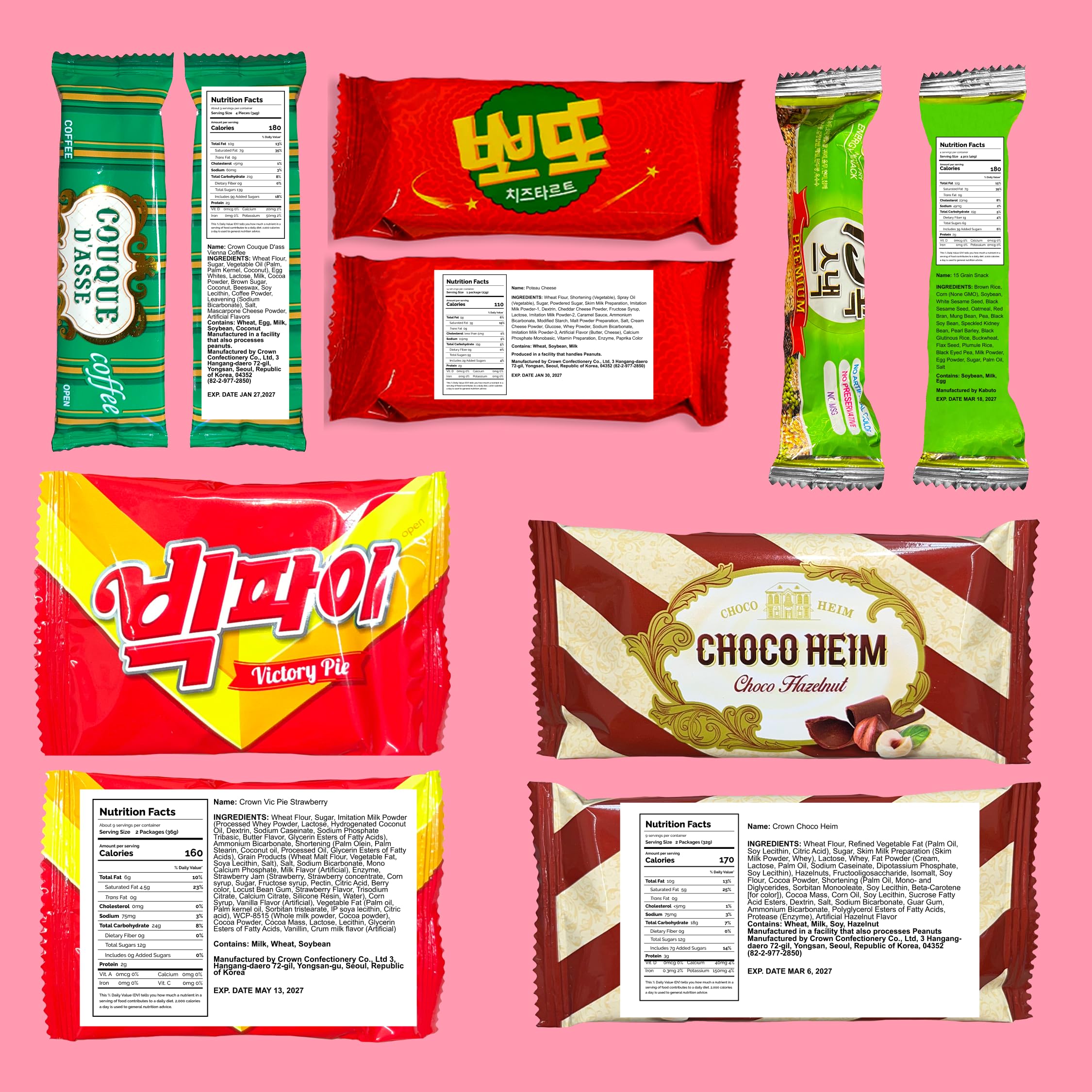 Journey of Asia Korean Snack Box 25 Count - Individually Wrapped