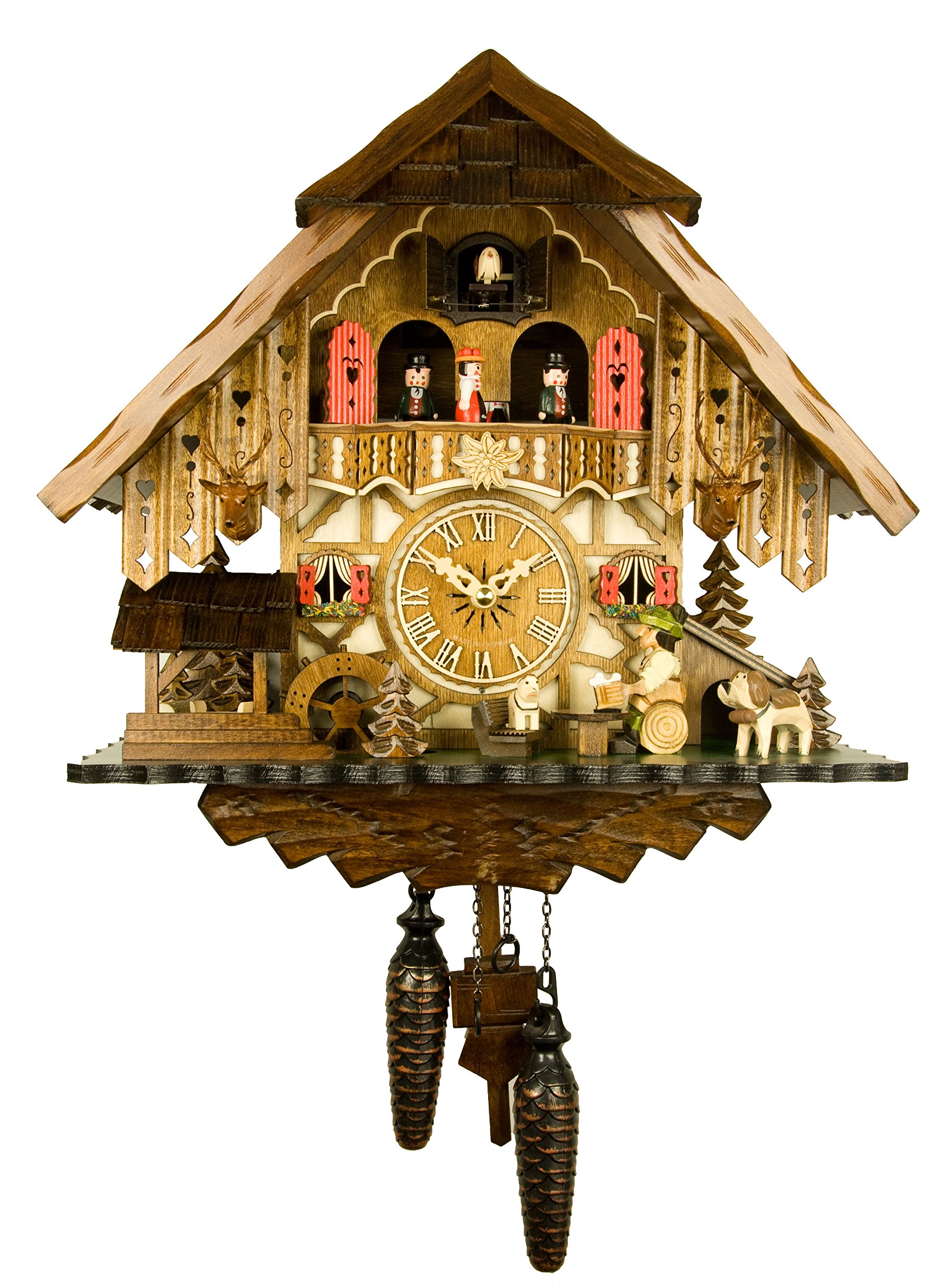 Engstler Quartz Cuckoo Clock - The Jolly Beer Drinker