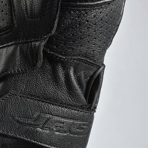 Miniatura 8 de J.A.G. Guantes de cuero para motocicleta, protección de nudillos, guantes de moto para pantalla táctil para hombres