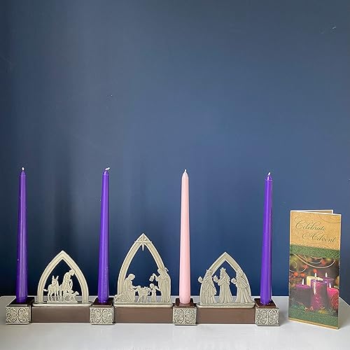 Miniatura 7 de Cathedral Art Abbey & CA Gift Nativity Adviento con juego de velas en caja, multicolor