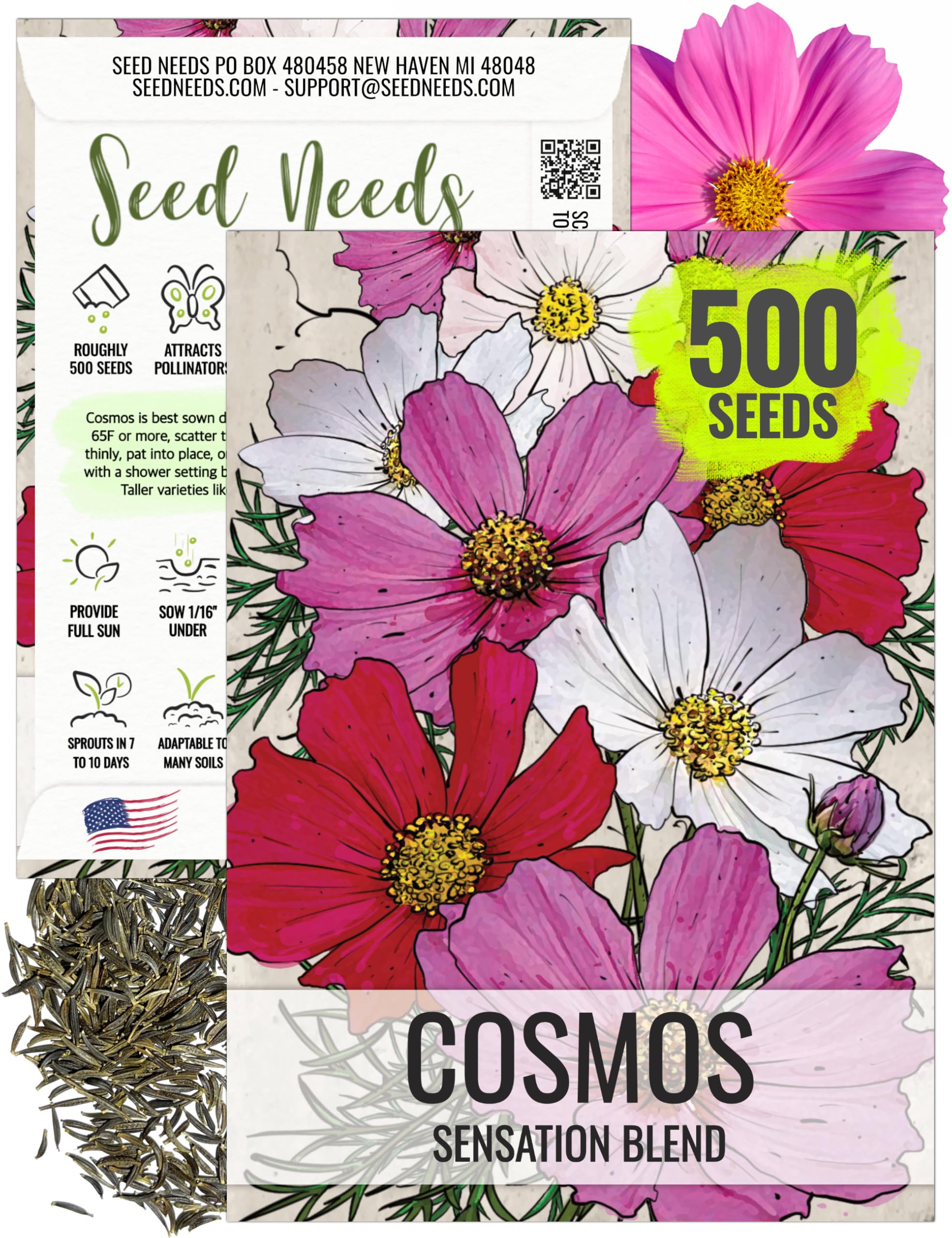 BLOOM - ひな Cosmos 'Xsenia' seeds - Cosmos bipinnatus