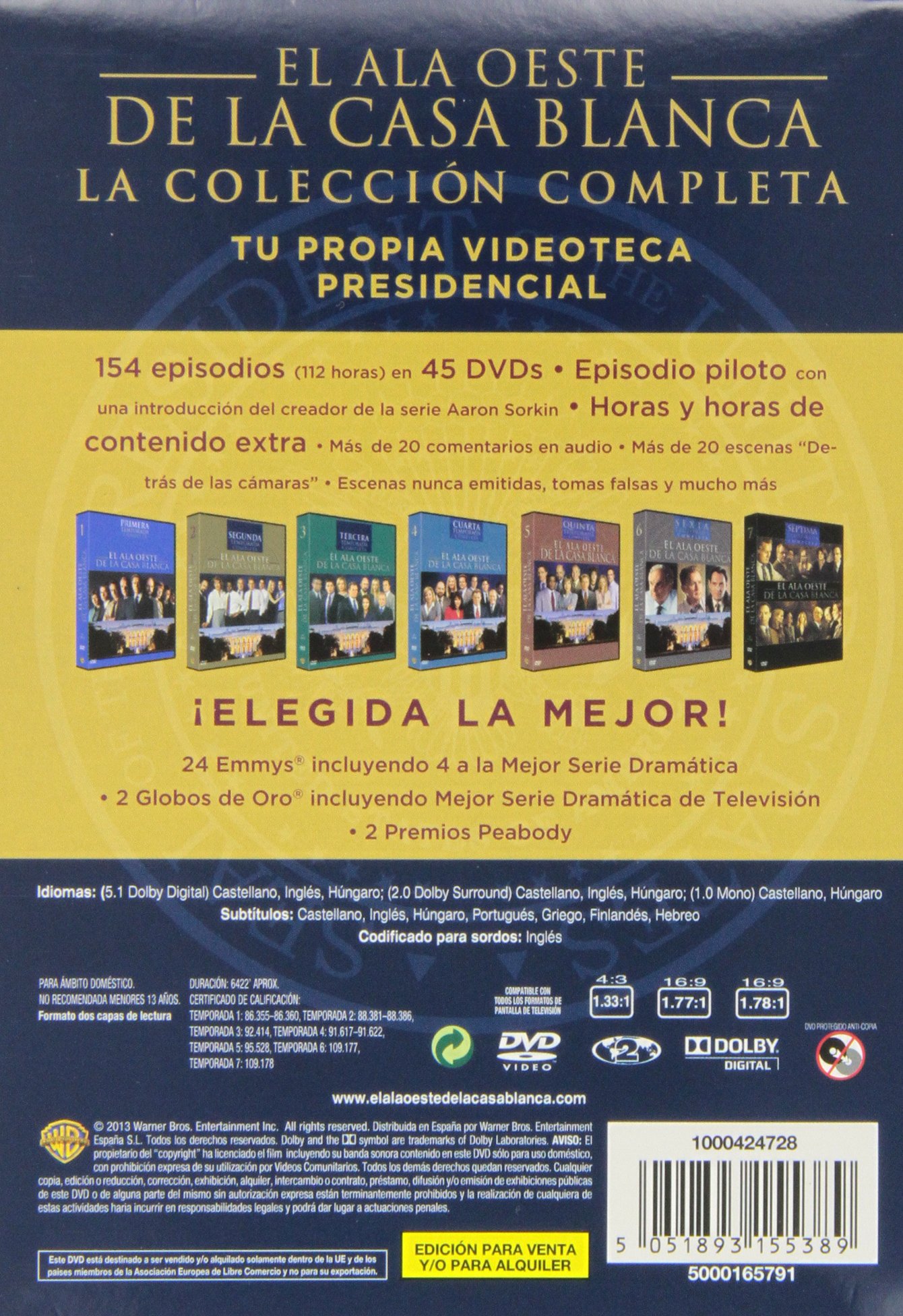 El Ala Oeste de la Casa Blanca - Serie completa [DVD]