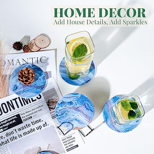 Miniatura 6 de Posavasos para bebidas con base de corcho, posavasos absorbentes de piedra cerámica para sostener tazas, tazas o vasos, decoración del hogar estilo