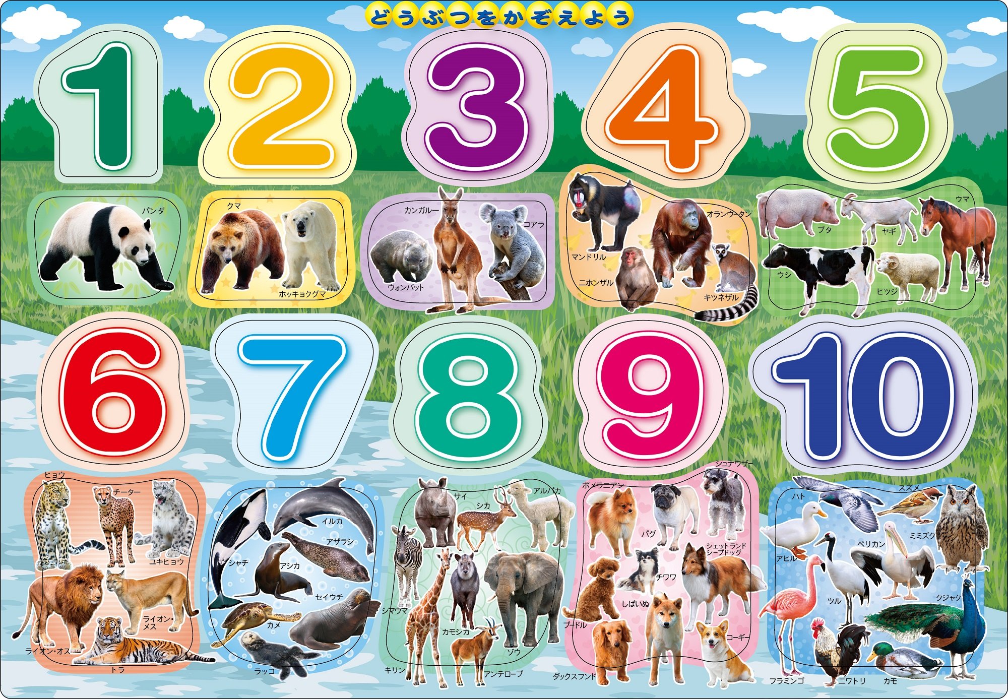20 piece picture puzzle you to count the children's puzzle animal