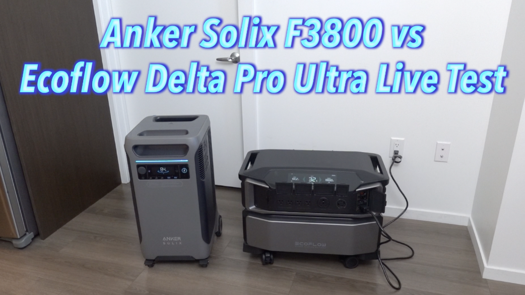Watch Anker Solix F3800 vs Ecoflow Delta Pro Ultra Live Test on Amazon Live