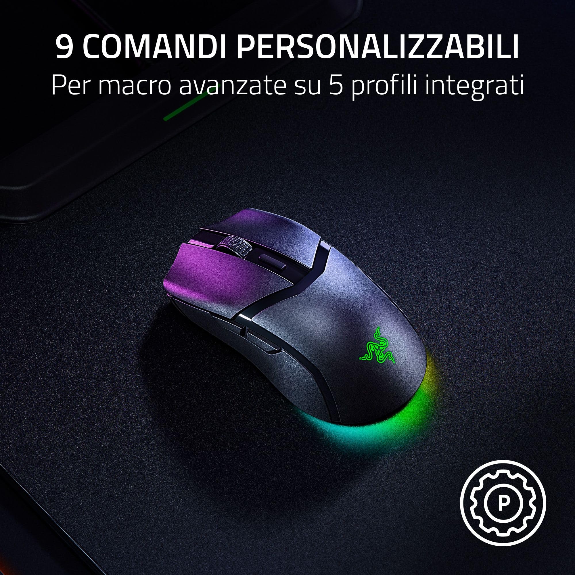 Razer Cobra HyperSpeed - Mouse wireless da gaming leggero