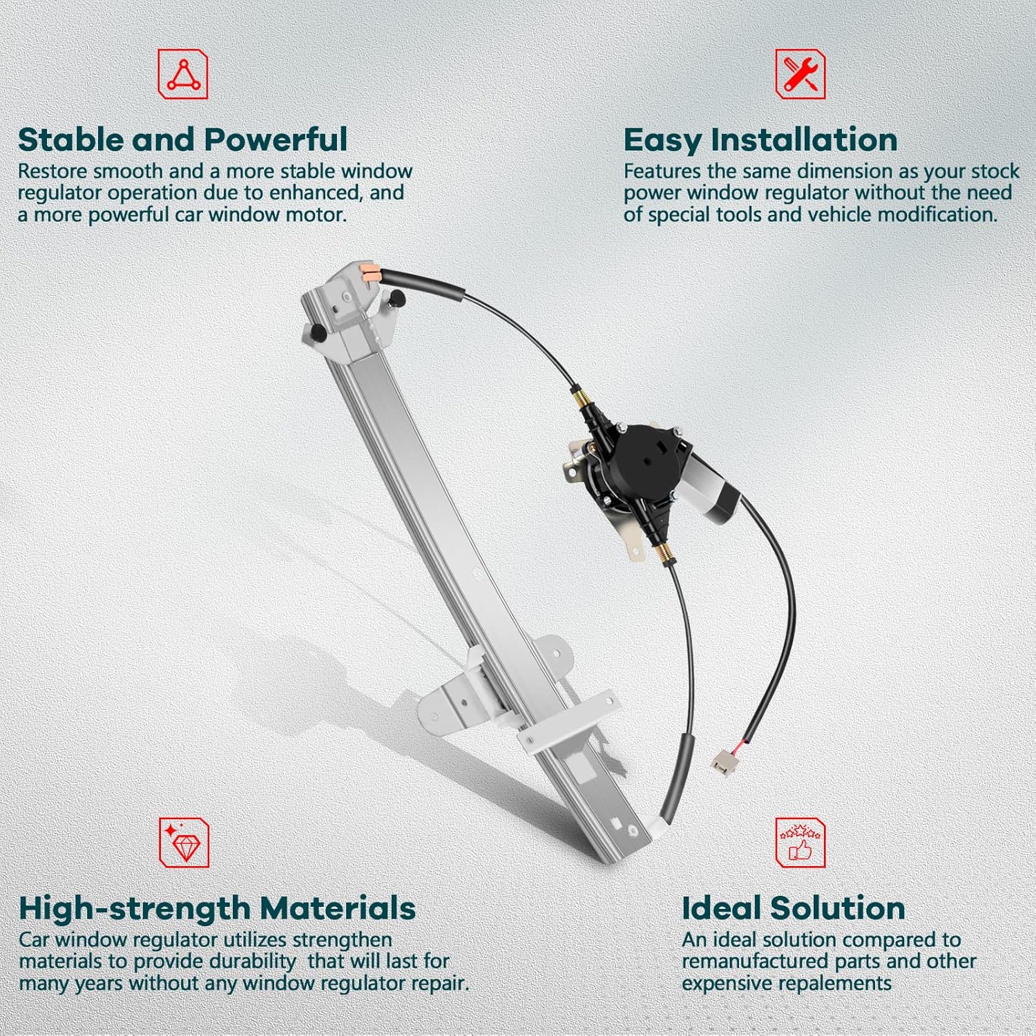 power window regulator rear left with motor fits for 1992-2011 for ford crown victoria 1992-2011 for mercury grand marquis 2003-2004 for mercury marauder 1w7z 5423395-aa 6w7z5427009aa 741-679 1992-2011 for ford for crown victoria rear left