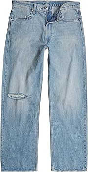 G-STAR Men's Type 96 Loose Jeans, Azul (Vintage Ripped Mine Dust