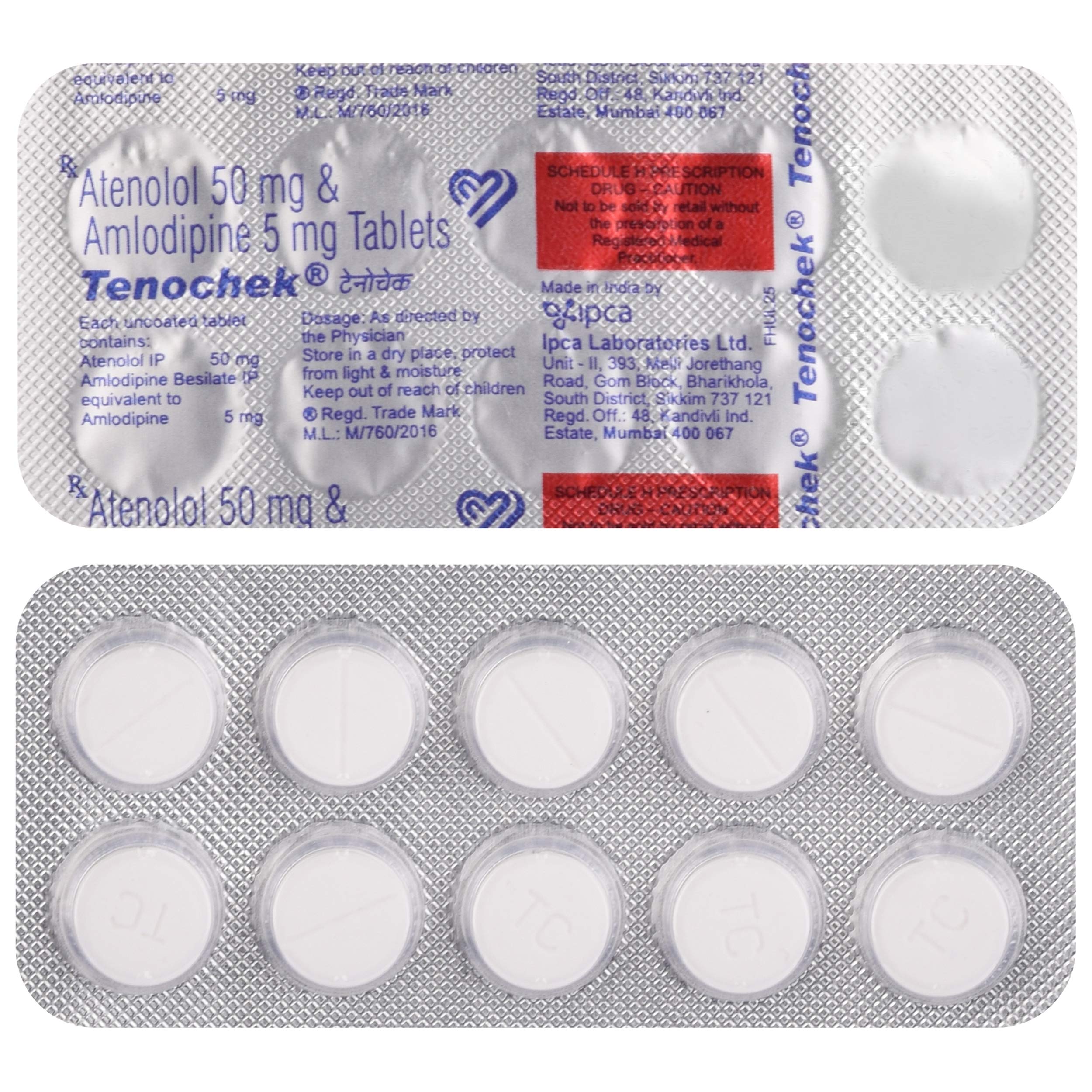 Tenochek - Strip of 10 Tablets