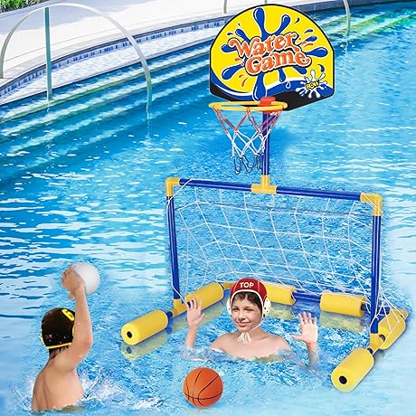Floating Water Polo Game with Basketball Hoop: A Quintessential Swimming Pool Sports Companion