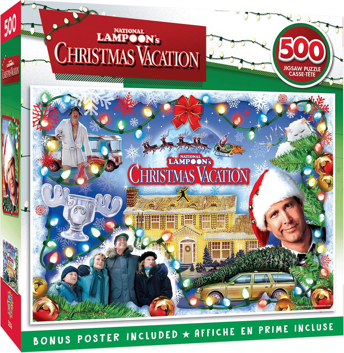 MasterPieces 500 Piece Holiday Movie Jigsaw Puzzle - National Lampoon's Christmas Vacation - 15"x21"