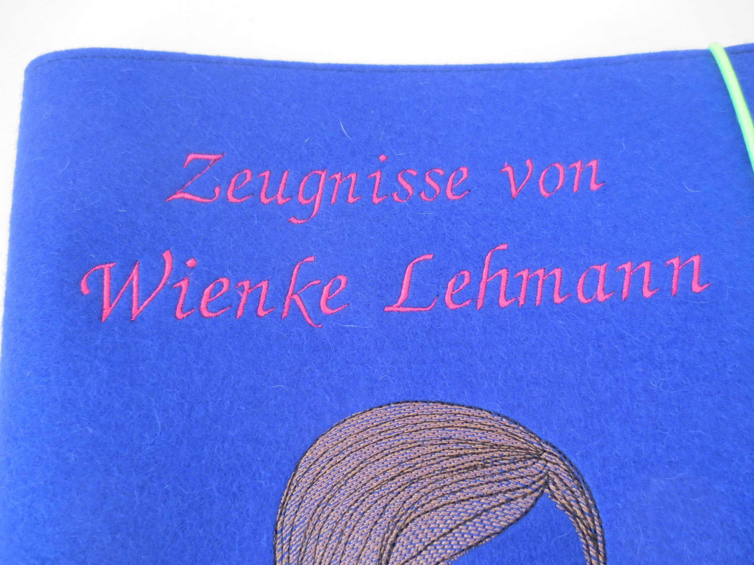 Zeugnismappe Wollfilz Mappe Zeugnisse DIN A4 Grundschule Schule