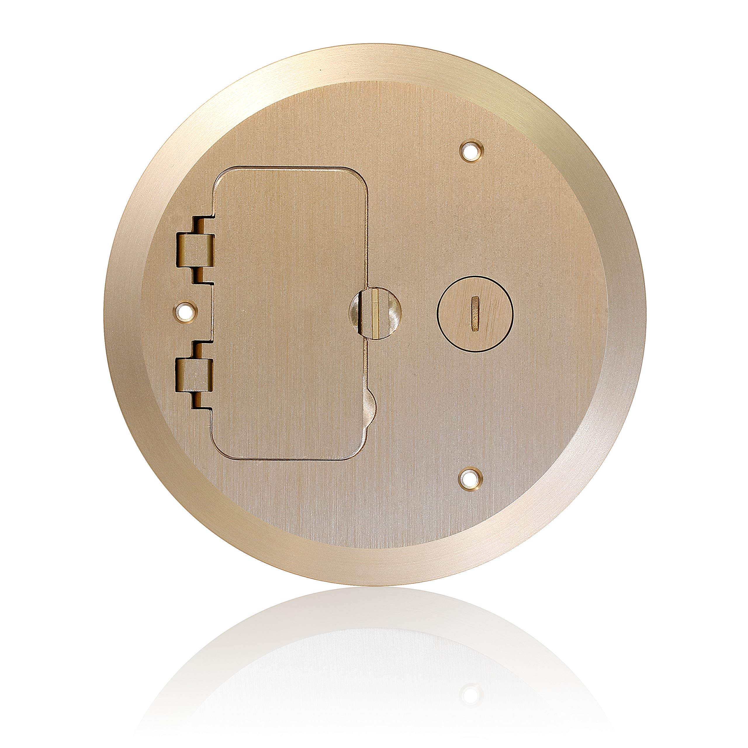 Plato para caja de hormigón y placa de soporte eléctrico empotrable