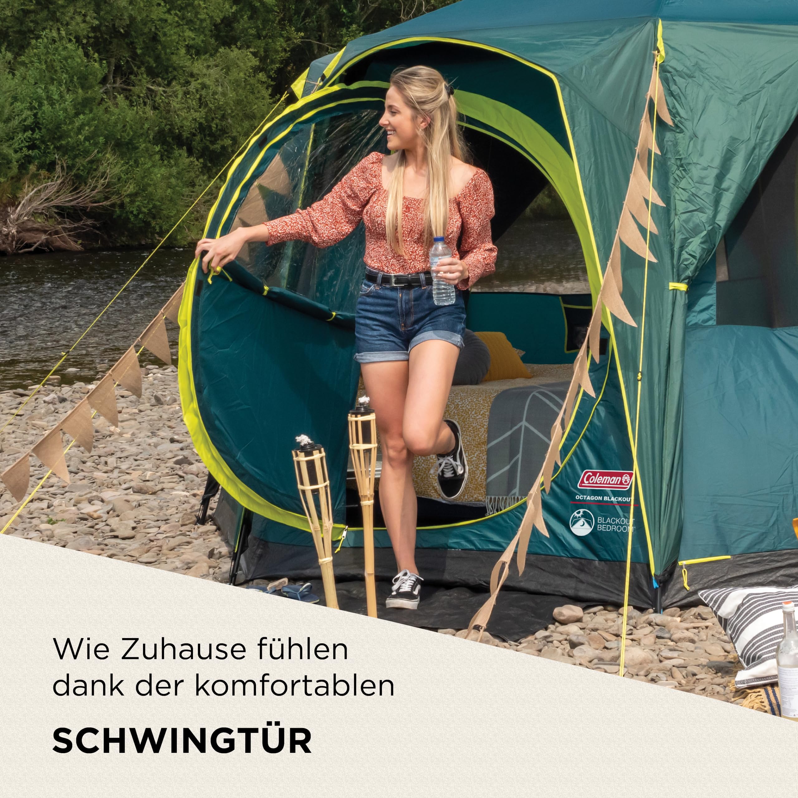 Coleman Zelt Cortes mit achteckiger Grundfläche